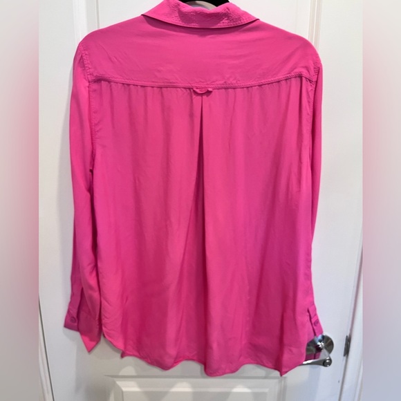 ZARA Bright Pink Blouse M - Picture 2 of 3